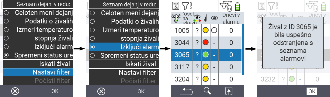 VitalControl Lists Alarmlist