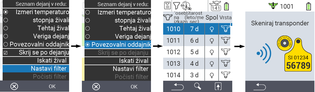 VitalControl Lists Action list