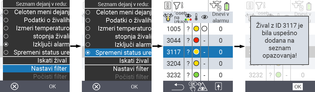 VitalControl Lists Alarmlist