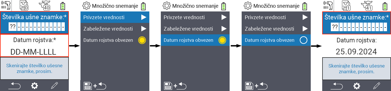 VitalControl: Menu New Birth date mandatory