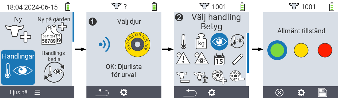 VitalControl: Menyåtgärder Betyg