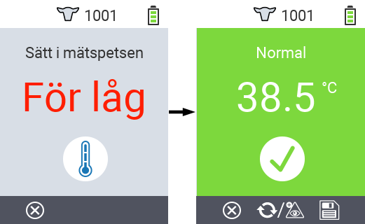 VitalControl: Menu Actions Save results