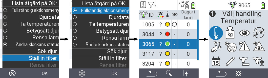 VitalControl Lists Alarmlist