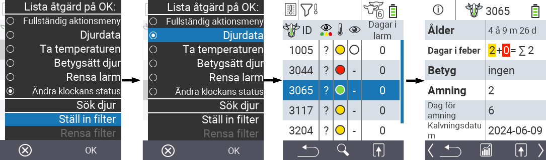 VitalControl Lists Alarmlist