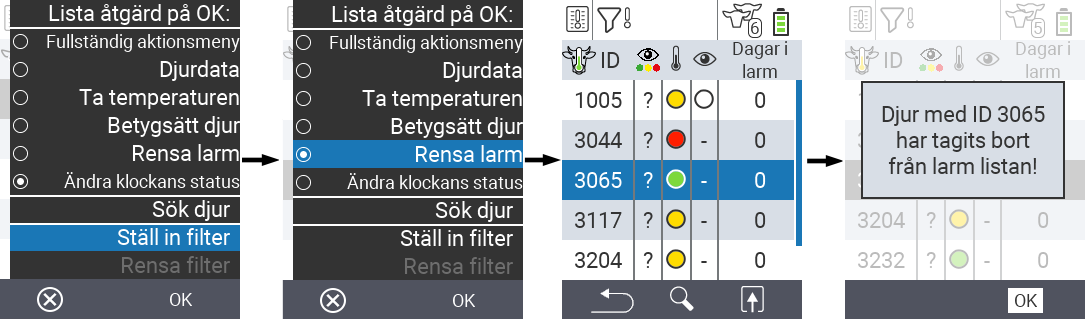 VitalControl Lists Alarmlist