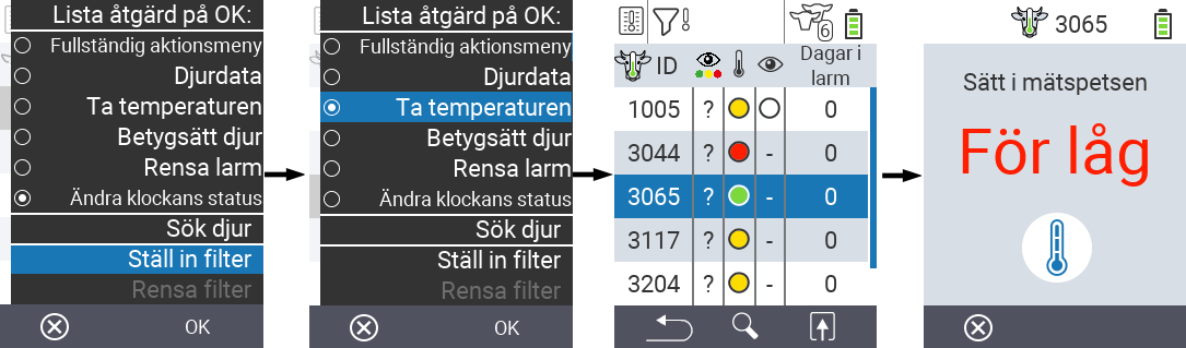 VitalControl Lists Alarmlist