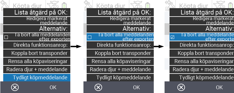 VitalControl: List of purchased animals, csv export