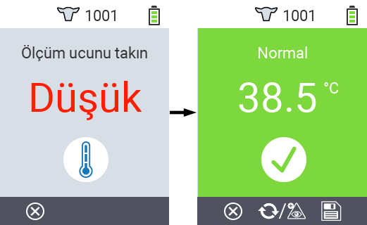 VitalControl: Menü Eylemleri Sonuçları kaydet