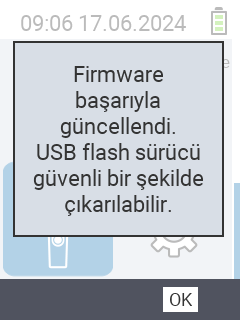 VitalControl: Başarı mesajı yazılım güncellemesi
