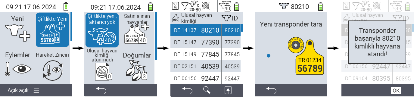 VitalControl: Menü Çiftlikte yeni, transponder yok