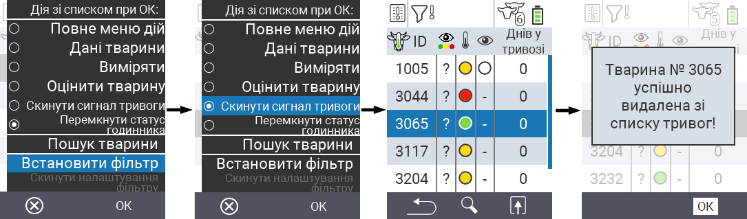 VitalControl Lists Alarmlist