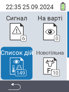 Список дій